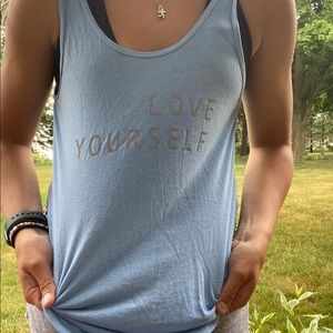 Good hYOUman “love yourself” tank